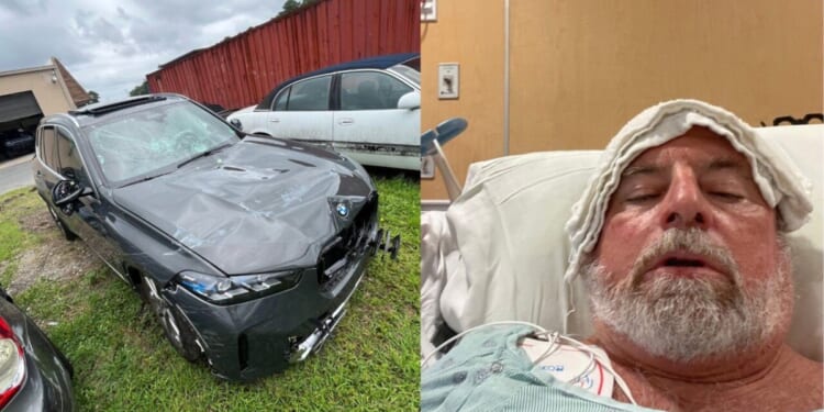 Jeff Geraci of Virginia Beach, Virginia, had a heart attack on the way back from the gym in August 2025 and thanked God that he crashed right next to a cardiologist's office.