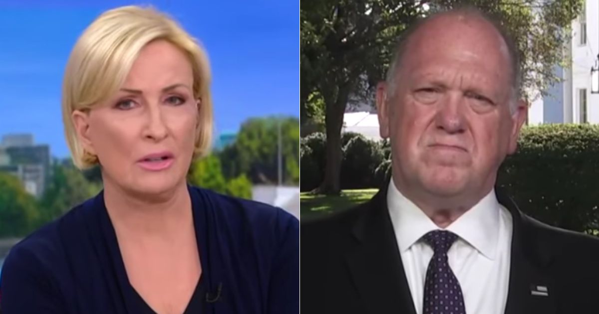Border czar Tom Homan, right, challenged Mika Brzezinski, left, over MSNBC’s coverage of ICE and its illegal immigration experts.