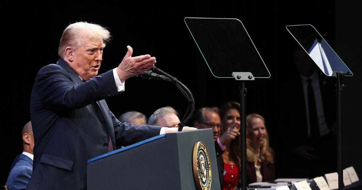 President Donald Trump speaks at the Museum of the Bible on Sept. 8, 2025, in Washington, D.C.
