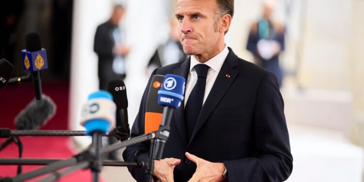 Emmanuel Macron says a tanker off France is linked to Russia's shadow oil fleet