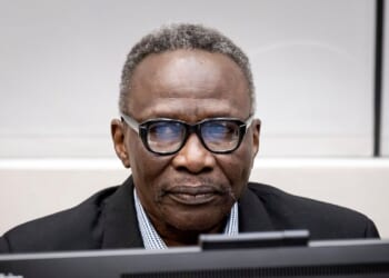 ICC judges delivering verdicts in the trial of an alleged militia leader from Sudan