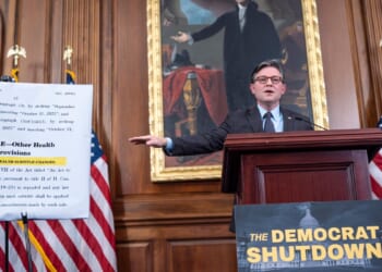 Speaker Johnson accuses Schumer of causing shutdown to get 'political cover' from his left wing