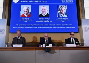 Nobel Prize for physics goes to three scientists for discoveries in quantum mechanical tunneling