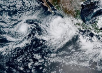 Hurricane Priscilla strengthens to a Category 2 storm as it moves along the Pacific coast of Mexico