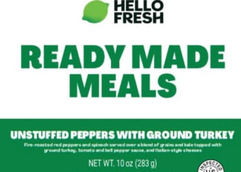 USDA warning that Hello Fresh meals may contain listeria-tainted spinach