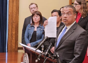 Keith Ellison: Having males in girls' sports 'doesn't harm anyone'