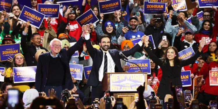 New York mayoral candidate Zohran Mamdani rallies voters with help from Bernie Sanders and AOC