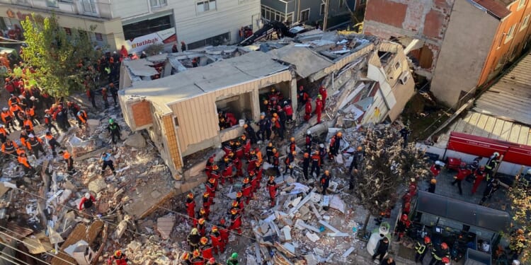 Building collapse in Turkey kills two children. Search is ongoing to find parents