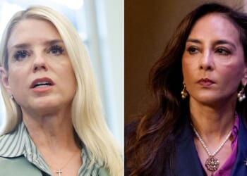 Attorney General Pam Bondi, left, has directed Assistant Attorney General for Civil Rights Harmeet Dhillon, right, to investigate the arrest of a conservative journalist who was arrested after he said he was assaulted by antifa thugs in Portland.
