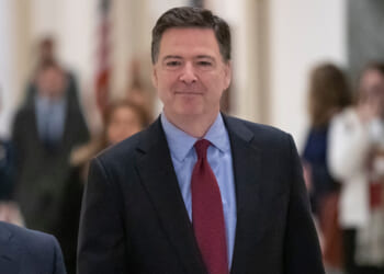 Former FBI Director James Comey arrives to testify under subpoena behind closed doors before the House Judiciary and Oversight Committee on Capitol Hill in Washington, D.C., on Dec. 7, 2018.