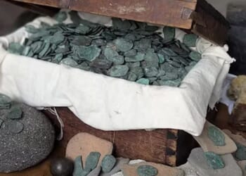 More than 1,000 silver and gold coins worth over $1 million were recovered from the shipwreck.