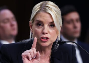 Attorney General Pam Bondi testifies before the Senate Judiciary Committee in the Hart Senate Office Building on Capitol Hill in Washington, D.C., on Tuesday.