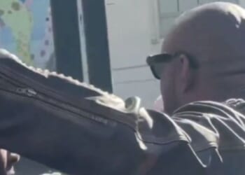 New York BLM founder Hawk Newsome is facing felony assault charges after his actions at a protest in Harlem on Thursday, in which he threw a bullhorn at Manhattan District Leader William Allen.