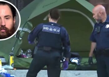 Louis Geri, 41, of Vineland, New Jersey, was arrested after telling officers he had "a hundred-plus" explosives outside a church where Supreme Court justices were expected to attend Mass.