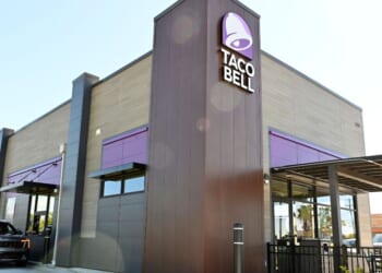Logo and exterior facades of Taco Bell restaurants in Ohio, photographed on Monday, Sept. 29, 2025.
