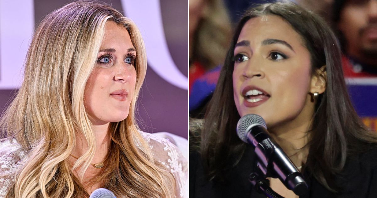 Riley Gaines, left, far outclassed New York Rep. Alexandria Ocasio-Cortez in their recent social media exchange.