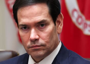 Secretary of State Marco Rubio attends a Cabinet meeting with President Donald Trump at the White House in Washington, D.C., on Oct. 9.