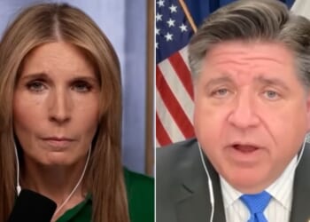 MSNBC's Nicolle Wallace, left, was quickly fact-checked by the internet after telling Illinois Gov. J.B. Pritzker that Democrats have not compared Donald Trump to Adolf Hitler.