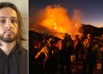 Arson investigators said Jonathan Rinderknecht, left, was the only person in the area at the time the Palisades Fire started during the early morning hours of New Year's Day.
