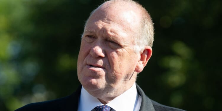White House border czar Tom Homan speaks to the media outside of the West Wing of the White House in Washington, D.C., on Sept. 9.