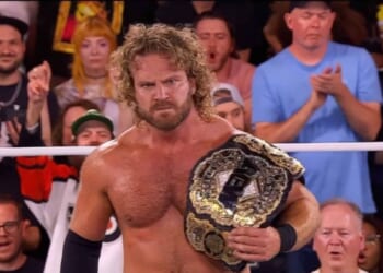 Stephen Woltz, the All Elite Wrestling star known as "Hangman" Adam Page, caused a stir online when he complained about the airing of Immigration and Customs Enforcement commercials.