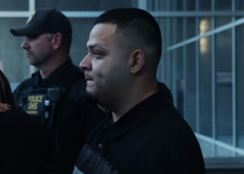 Kilmar Abrego Garcia enters an Immigration and Customs Enforcement facility field office in Baltimore, Maryland, on Aug. 25, 2025.