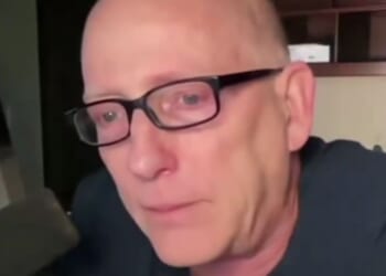 On Monday, Scott Adams teared up while addressing MAGA voters, saying they took a chance with their personal lives by supporting President Donald Trump, but it was worth it after Trump secured a ceasefire in the Middle East.
