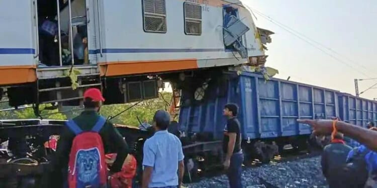 At least five dead after trains collide in central India, official says