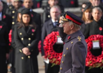 Charles III leads Britain's Remembrance Sunday ceremony for war dead