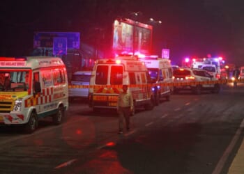 Car explodes near fort in India's capital, killing at least 8 people, police say