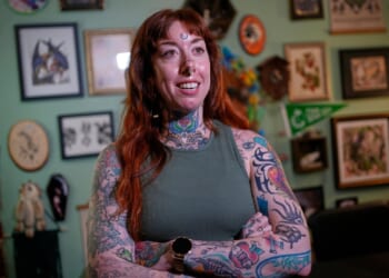 How tattoo artist Mischa Ostberg got involved in a Nazi symbol cover-up in the Maine Senate race