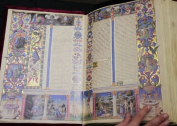Bible from 15th century described as 'Mona Lisa of illuminated manuscripts' goes on display in Rome