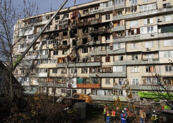 Russian drone and missile attack on Kyiv kills 6 people and injures at least 35