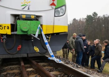 Polish PM Donald Tusk says weekend rail line explosion near Warsaw was act of 'sabotage'
