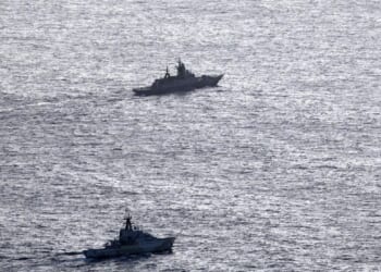 As Moscow steps up naval activity, U.K. navy intercepts Russian corvette and tanker