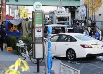 Man arrested in Tokyo on suspicion of stealing a car and then striking 11 people, killing 1