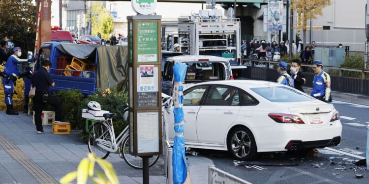 Man arrested in Tokyo on suspicion of stealing a car and then striking 11 people, killing 1