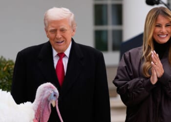 Trump pardons Gobble and Waddle from a fate at the Thanksgiving table
