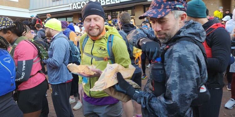 Big guts, bigger smiles: Taco Bell 50K draws hundreds for running, eating challenge
