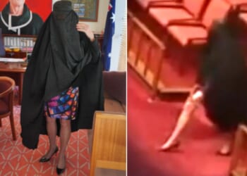 Australian Sen. Pauline Hanson's bill to ban the burqa failed, so she wore one on the floor of Parliament.