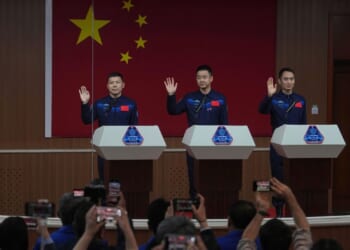 Chinese astronauts return from space station after delay blamed on debris damage