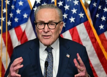 Senate Minority Leader Chuck Schumer, a Democrat from New York, speaks during a press conference at the U.S. Capitol in Washington, D.C., on Oct. 29, 2025.