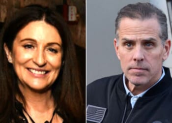 Hunter Biden, right, disgraced son of former President Joe Biden, heaped scorn on The New York Post's Miranda Devine, left, who has written extensively about the younger Biden's "laptop from hell."