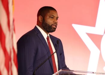 Byron Donalds speaks at Latino Wall Street CPAC Latino Conference 2025 at Seminole Hard Rock Hotel and Casino on June 28, 2025, in Hollywood, Florida.