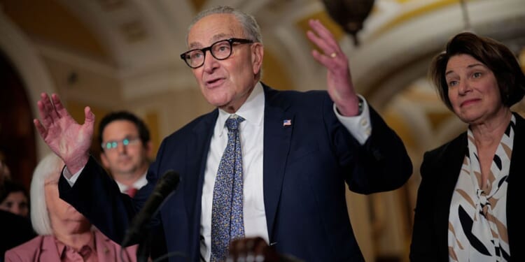 Senate Minority Leader Charles Schumer and his fellow Democrats are now under threat of primary challenges from a far-left political group that is incensed at the outcome of the government shutdown and says it is "done waiting for Democrats to find their spine."