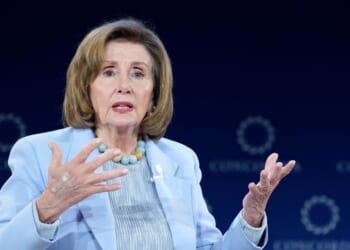 Rep. Nancy Pelosi, Speaker Emerita, speaks onstage during the 2025 Concordia Annual Summit at Sheraton New York Times Square on Sept. 23, 2025, in New York City.
