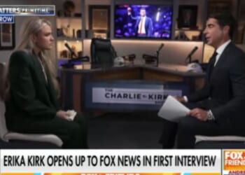 Erika Kirk is slated to have an interview with "Jesse Watters Primetime" release on Nov. 5, 2025.