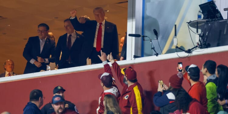 Sports Writers Hit Trump for 'Sportswashing' at Commanders Game
