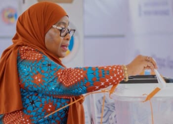 Tanzania's President Hassan wins disputed election with more than 97% of vote