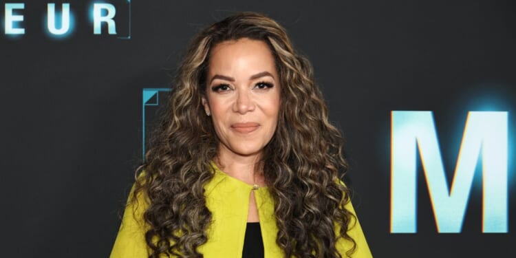 Sunny Hostin attends "The Amateur" world premiere at Jazz at Lincoln Center on April 2, 2025, in New York City.